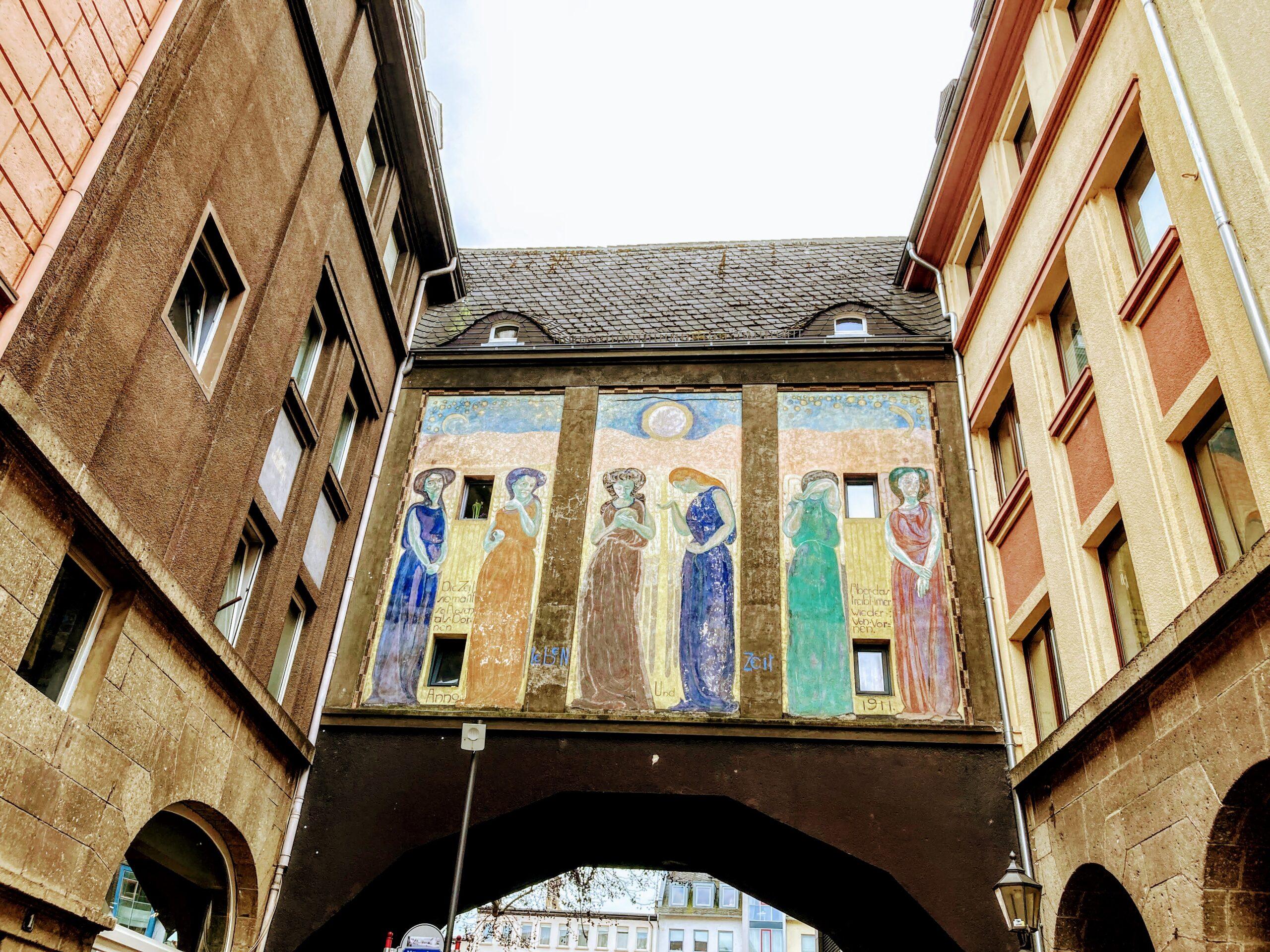 Wandgemälde Paradies in Koblenz