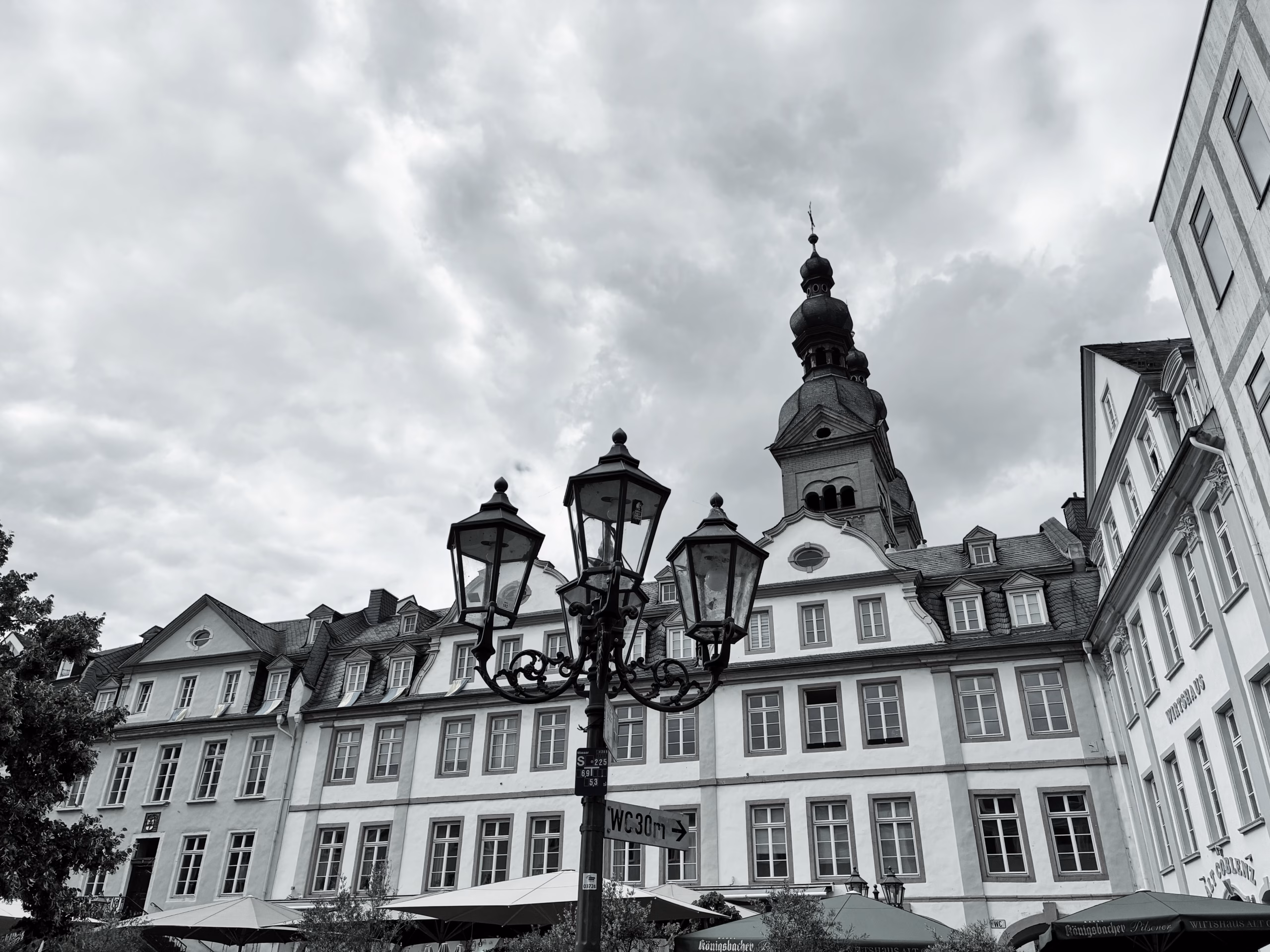Historische Häuser auf dem Plan in Koblenz